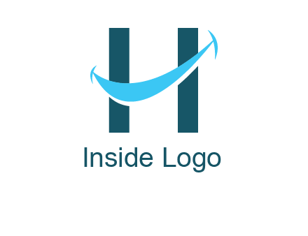 letter h with smile logo