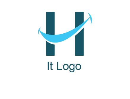 letter h with smile logo