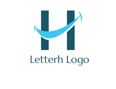 letter h with smile logo