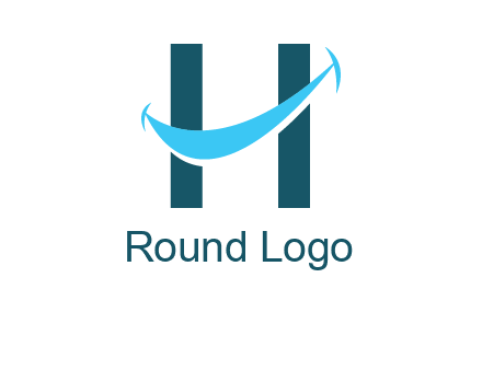 letter h with smile logo