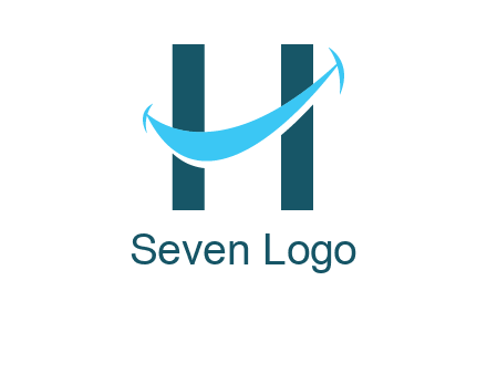 letter h with smile logo
