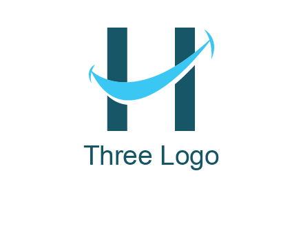 letter h with smile logo