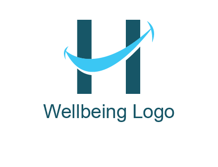 letter h with smile logo