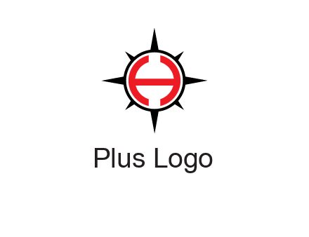 letter h inside the compass logo