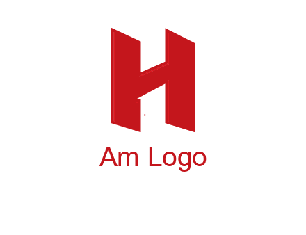 one shape letter H