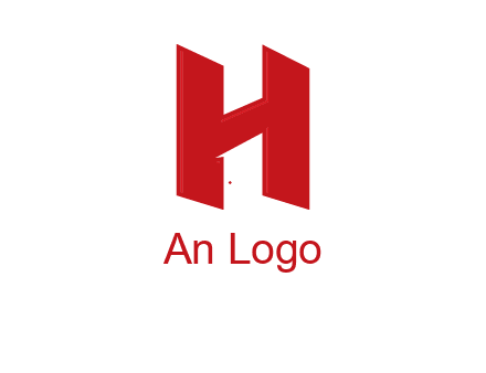 one shape letter H