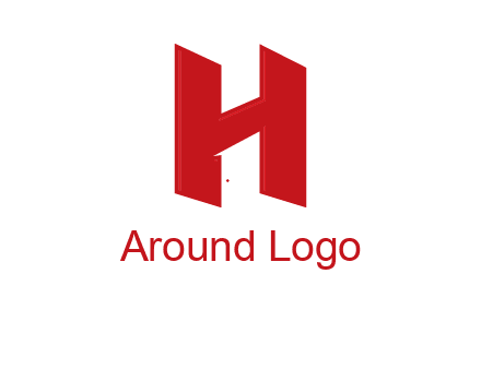 one shape letter H