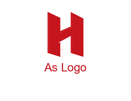 one shape letter H