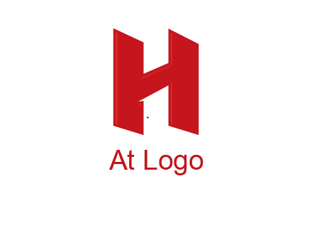 one shape letter H
