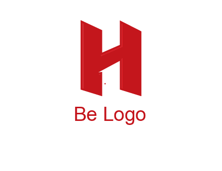 one shape letter H