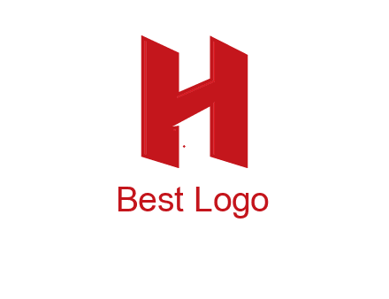 one shape letter H