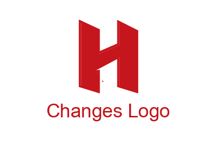 one shape letter H