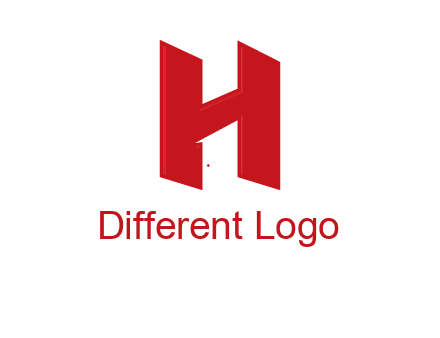 one shape letter H