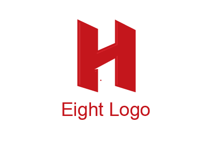 one shape letter H