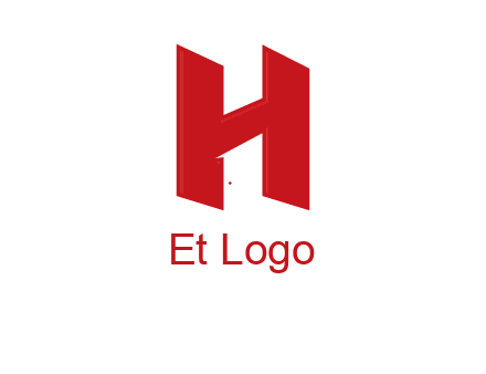 one shape letter H