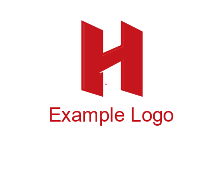 one shape letter H