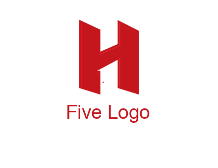 one shape letter H