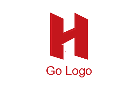 one shape letter H
