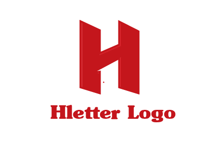 one shape letter H