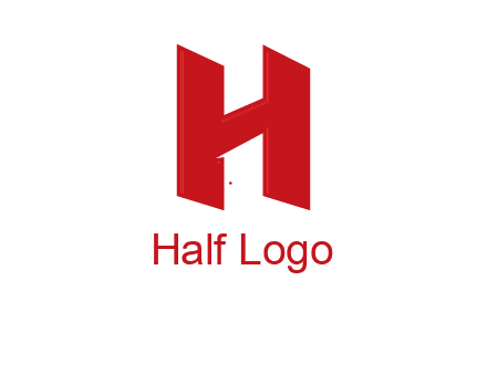 one shape letter H