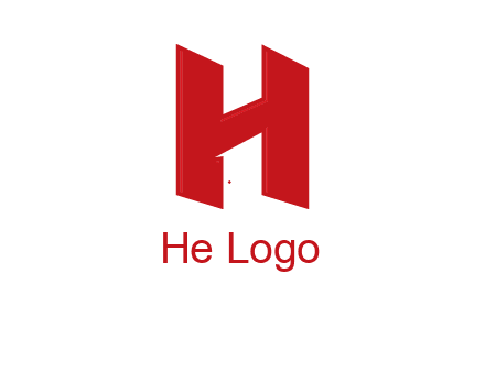 one shape letter H