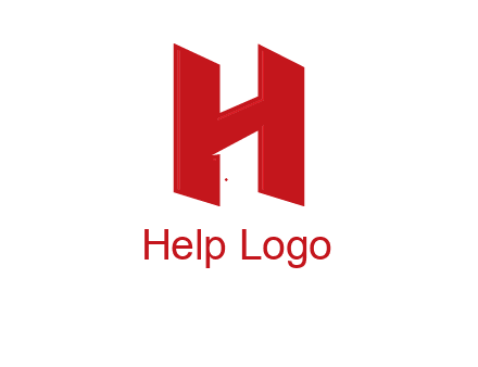 one shape letter H