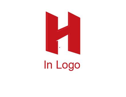one shape letter H