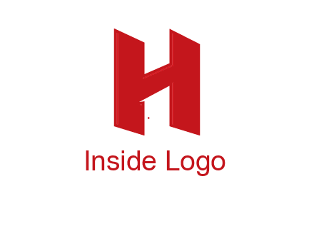 one shape letter H