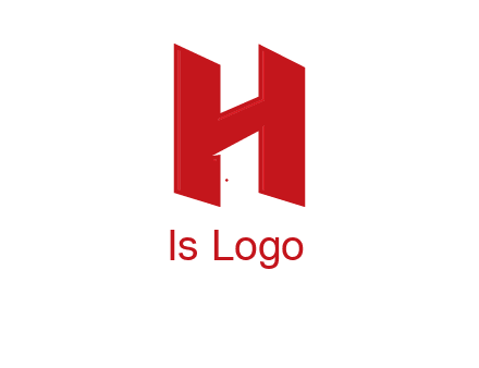 one shape letter H