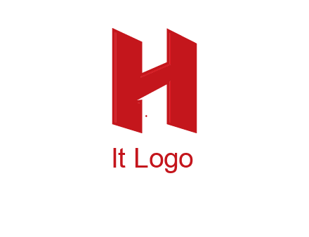 one shape letter H