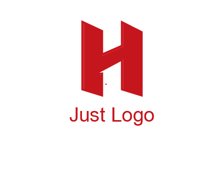 one shape letter H