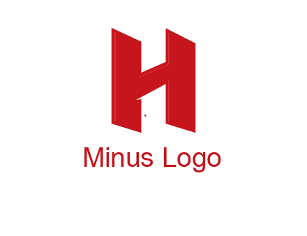 one shape letter H