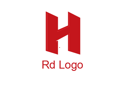 one shape letter H