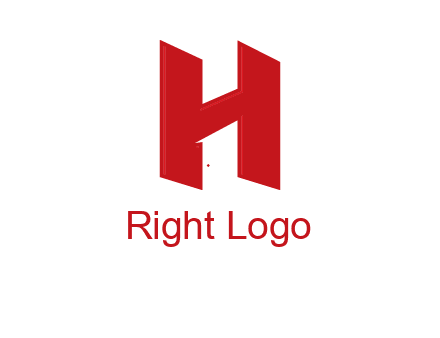one shape letter H