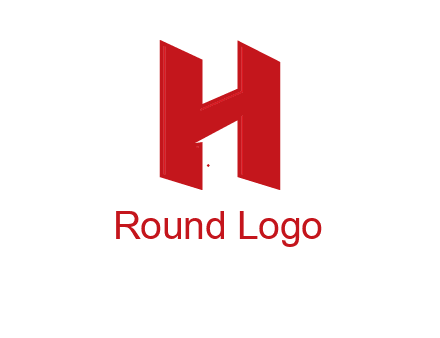 one shape letter H