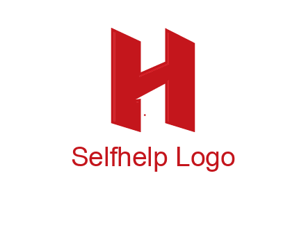 one shape letter H