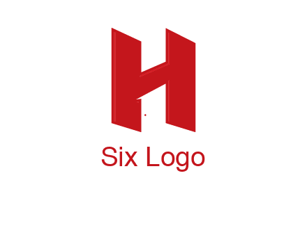 one shape letter H