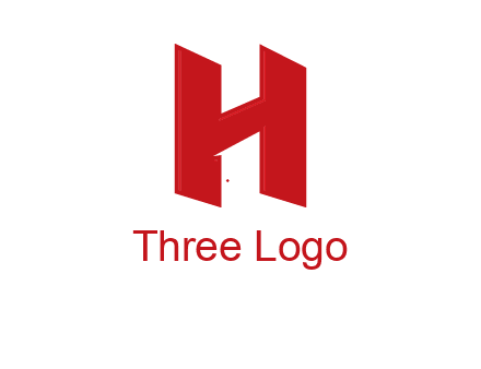 one shape letter H