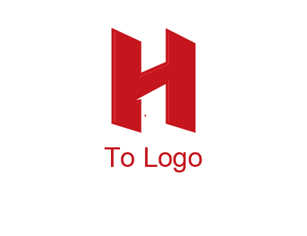 one shape letter H