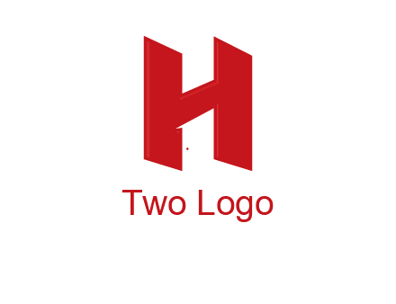 one shape letter H