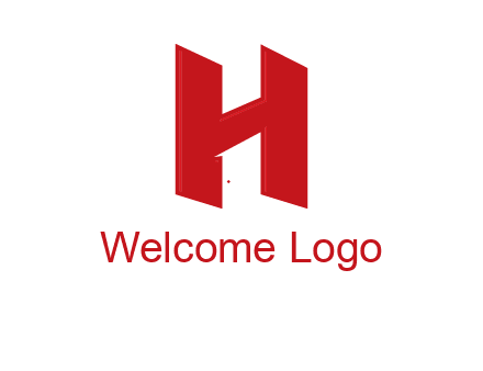 one shape letter H