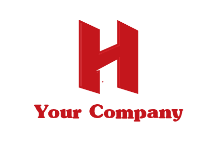 one shape letter H