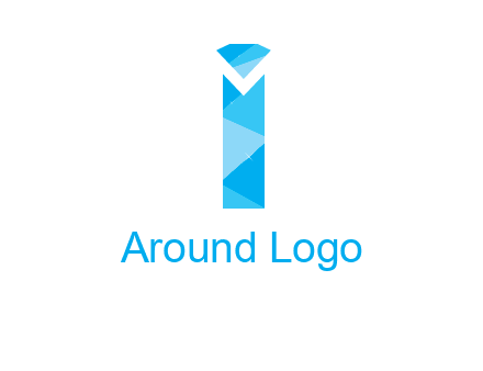 letter i incorporated with diamond logo