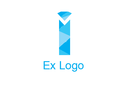 letter i incorporated with diamond logo