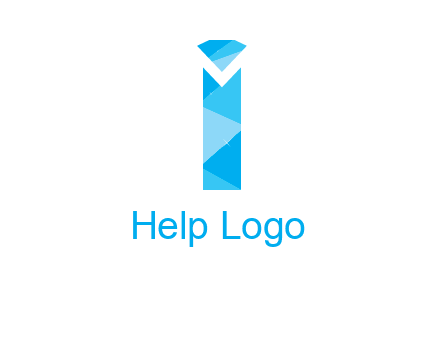letter i incorporated with diamond logo