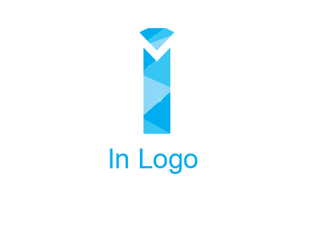 letter i incorporated with diamond logo