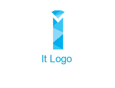 letter i incorporated with diamond logo