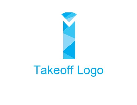 letter i incorporated with diamond logo