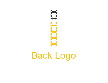 letter i forming film reel graphic