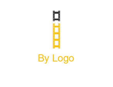 letter i forming film reel graphic